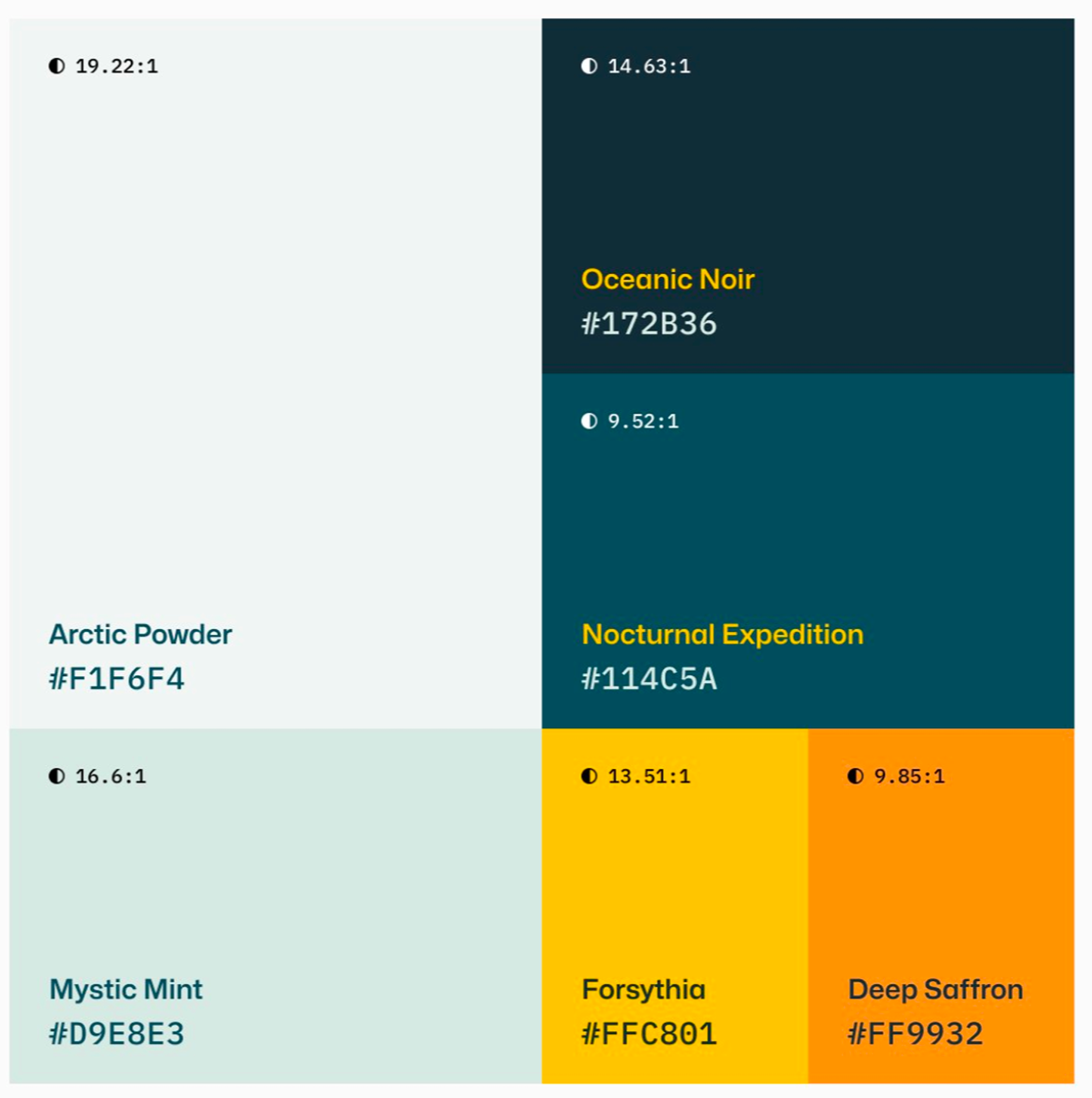 Beengo color palette